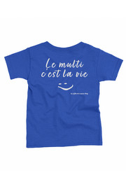 Child/Teen - T-Shirt - Royal Blue - White